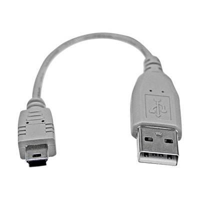 Câble USB 2.0 A vers Mini B de 15 cm - M/M - Cordon USB A vers USB Mini B - M/M - USB2HABM6IN