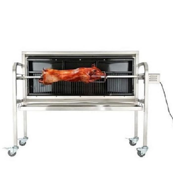 BBQ GRILL PRO INOX VERTICALE RÔTISSOIRE TOURNEBROCHE MECHOUI Achat
