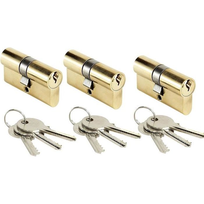 Lot De 6 Serrures à Cylindre Identiques