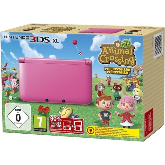 Topic question simple - Page 6 Pack-console-3ds-xl-rose-jeu-animal-crossing