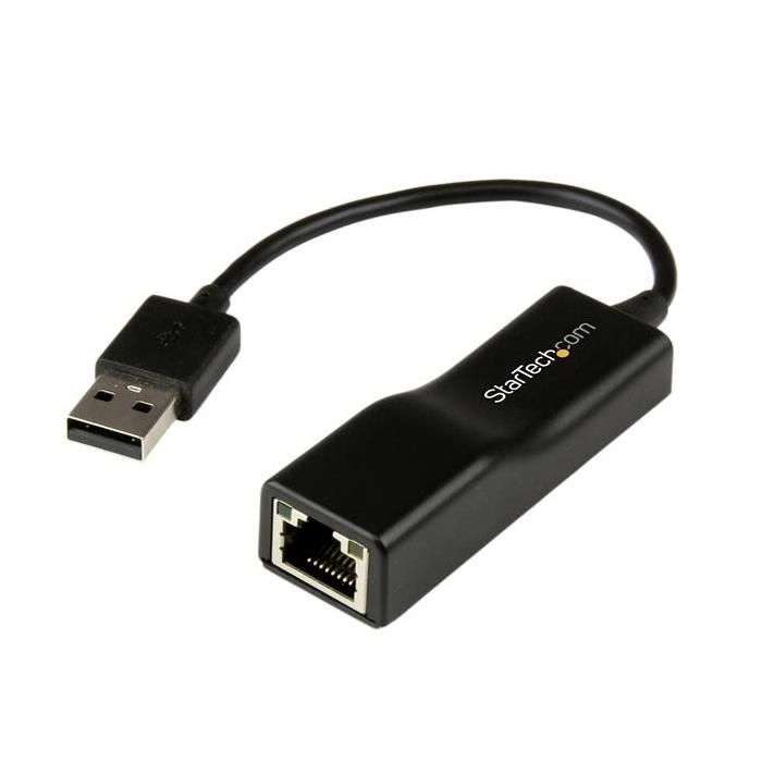 Adaptateur réseau / dongle USB 2.0 vers Ethernet - Convertisseur réseau USB 2.0 vers Ethernet - 10/100 Mb/s - M/F - USB2100