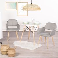 CHAISE Homy Casa Lot de 2 Chaise à manger Chaise de Salon CHAISE Homy Casa Lot de 2 Chaise à manger Chaise de Salon