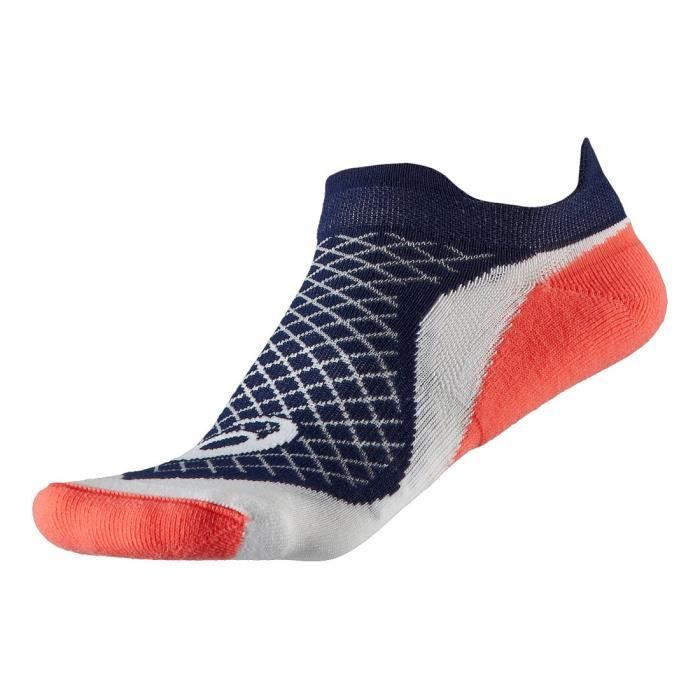 ASICS Chaussettes Running - Mixte - Bleu, blanc et orange