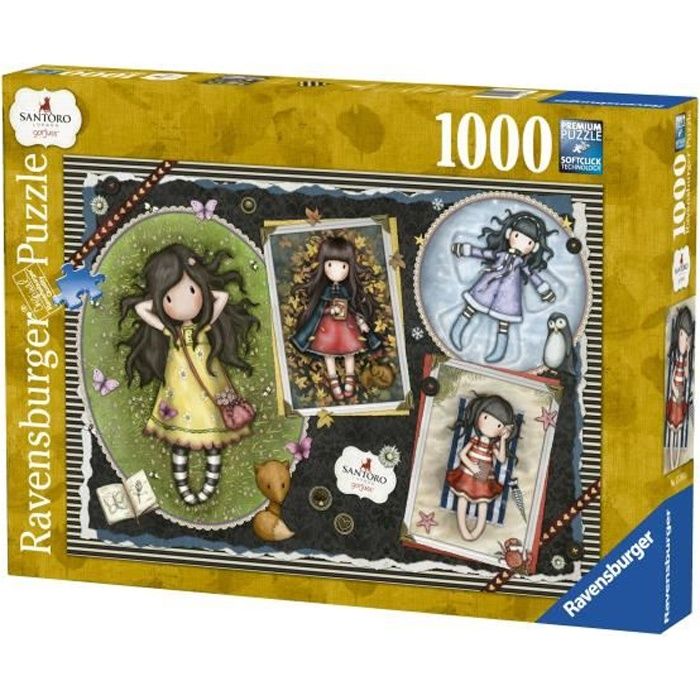 RAVENSBURGER Adulte Puzzle 1000 p - Four Gorjuss Seasons - Casse Tete, 4005556151646