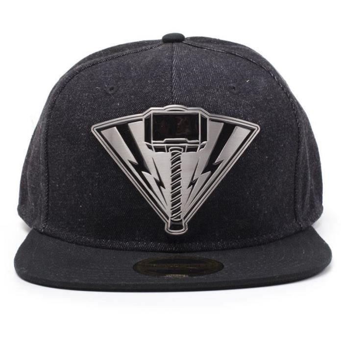 Casquette snapback Thor Ragnarok: Logo Thor effet métal