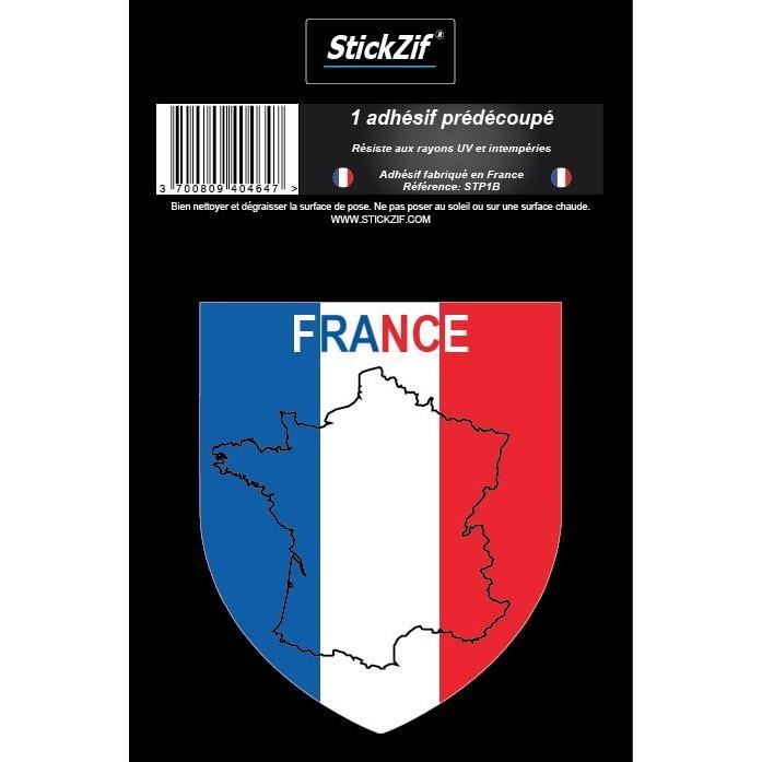STICKZIF 1 Adhésif Blason France STP1B
