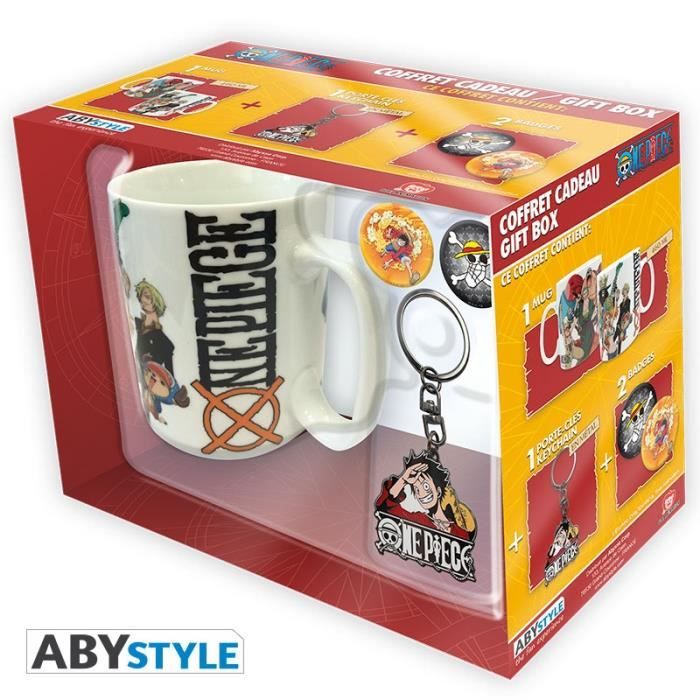 Pack Mug + Porte-clés + Badges One Piece - New World - ABYstyle