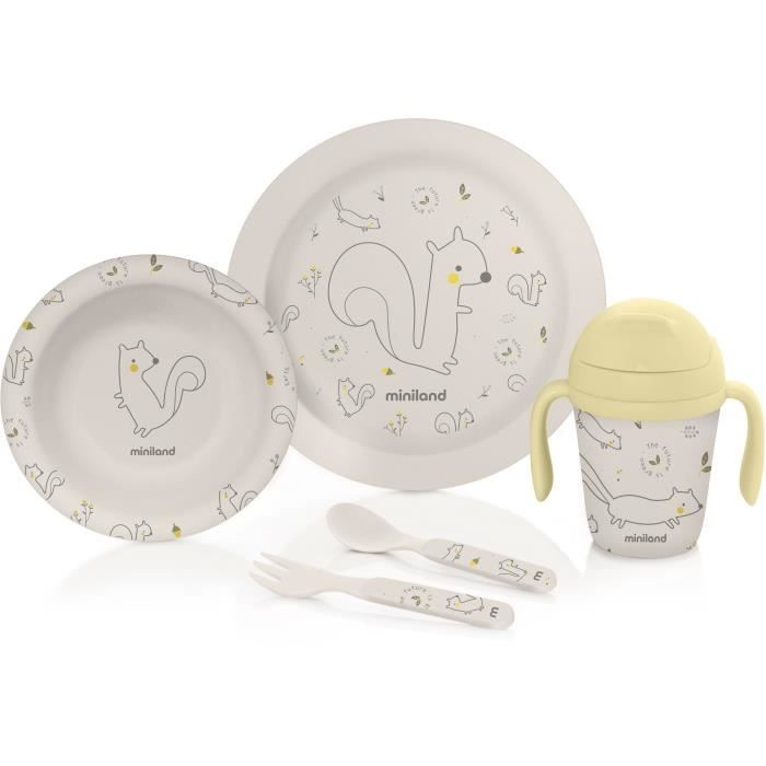 MINILAND - Vaisselle en bamboo eco-friendly, Naturmeal chip