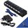 USB 3.0 Hub 7 ports Adaptateur+interrupteur+Alimen