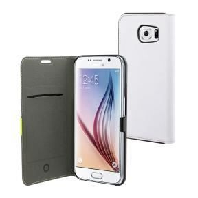 MUVIT Slim Folio Etui - Blanc - Pour Samsung Galaxy S6
