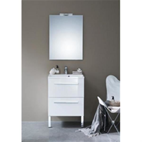 Alterna Meuble 2 Tiroirs 60 Cm Woodstock Laque Blanc Ref 126070011