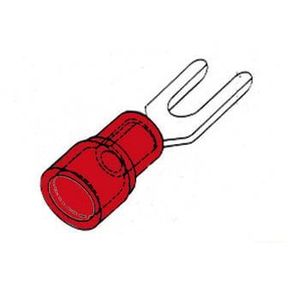 Bleu 300 x Cosse fourche isolées Connecteur Rouge mm pour fil 22-16AWG
