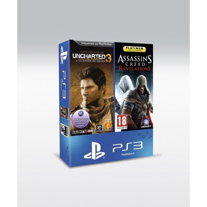 BI PACK UNCHARTED 3 GOTY + AC Revelations PLAT   Achat / Vente