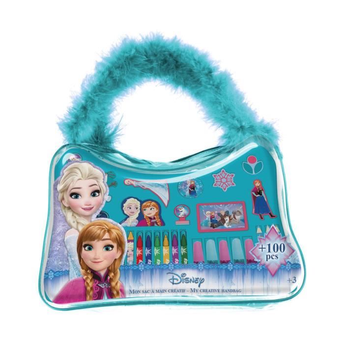 FROZEN - Sac à main - Coloriage - Autocollant - Tampons - Paillettes - Feuilles de dessins