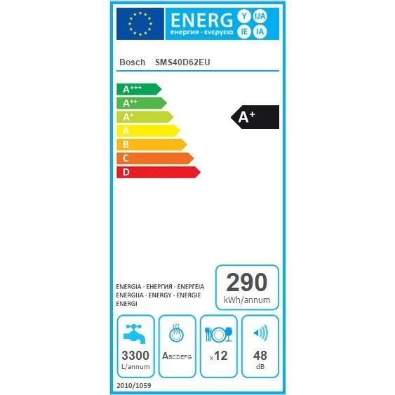 SMS40D62EU - Lave-vaisselle posable - 12 couverts2