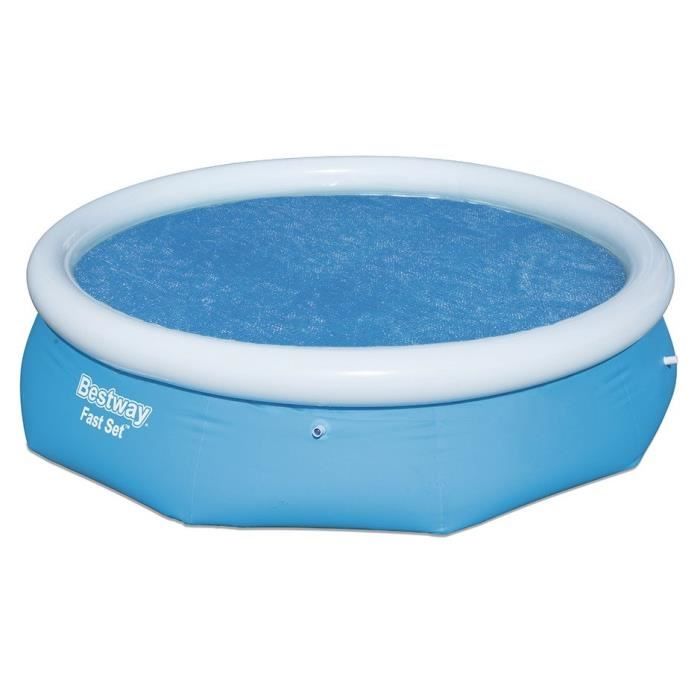 BESTWAY Bâche solaire Ø350cm pour Fast Set Pools 396x84cm