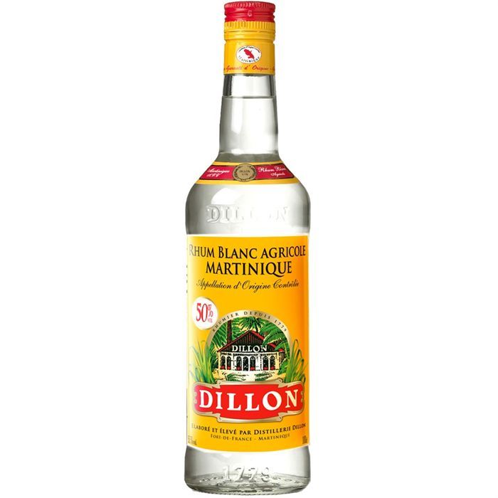 50%   Achat / Vente RHUM Rhum Blanc Dillon 50% 70cl