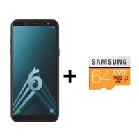SMARTPHONE Samsung Galaxy A6 Noir + Carte SD 64Go SMARTPHONE Samsung Galaxy A6 Noir + Carte SD 64Go