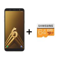 SMARTPHONE Samsung Galaxy A6 Or + Carte SD 64Go SMARTPHONE Samsung Galaxy A6 Or + Carte SD 64Go
