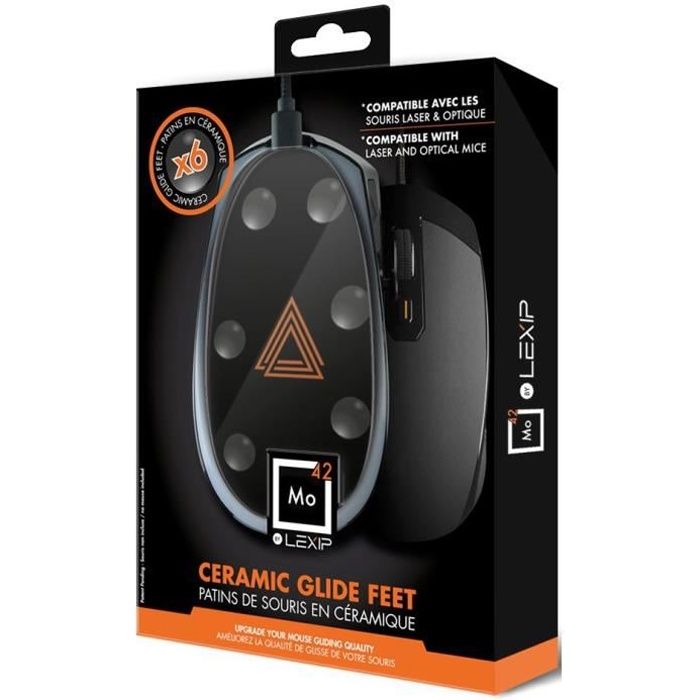 Patins en céramique Mo42 compatible avec toutes les souris
