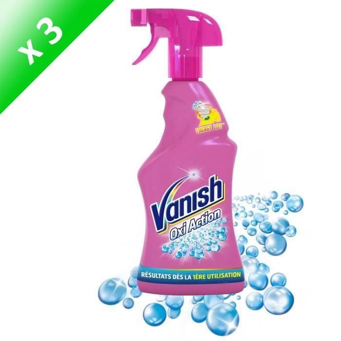 VANISH Détachant avant-lavage Oxi Action Pistolet - 750 ml - Lot de 3