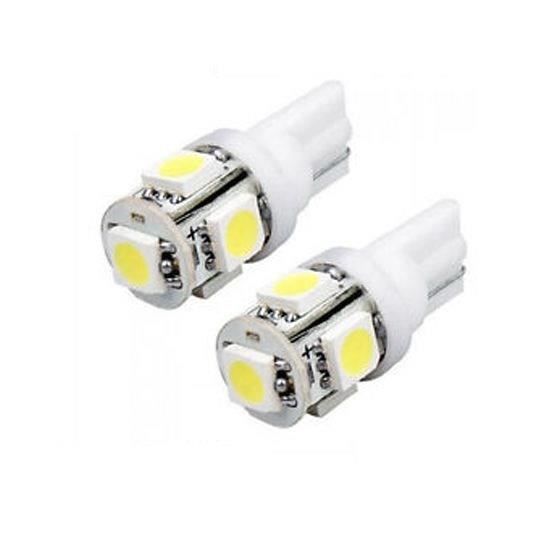 Paire d'ampoules 5SMD T10 - 24V - Blanc