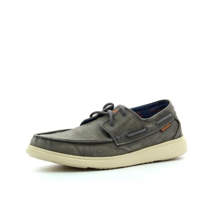 SKECHERS Bateau Status Melec - Homme - Gris