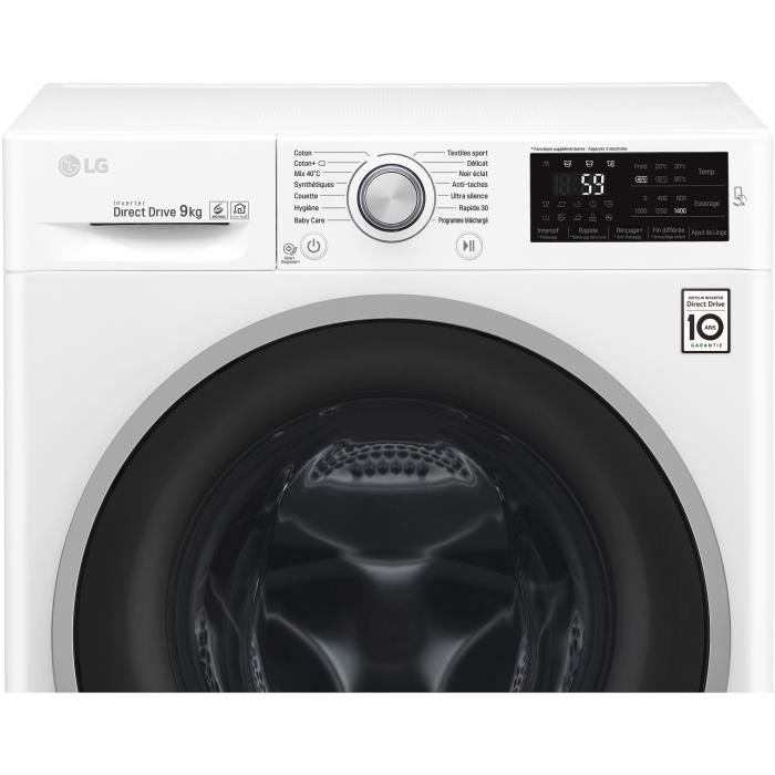 Lave linge frontal  F94J61WH - 9 kg - 1400 trs1