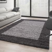 TAPIS Tapis de salon Shaggy pile longue designe 2 couleu TAPIS Tapis de salon Shaggy pile longue designe 2 couleu