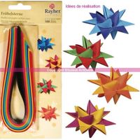 JEU DE ORIGAMI Set de 100 bandelettes papier Couleurs assorties p JEU DE ORIGAMI Set de 100 bandelettes papier Couleurs assorties p