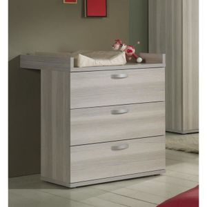 Commode à langer bébé design coloris frêne gris - Achat / Vente ... Commode à langer bébé design coloris frêne gris - Achat / Vente ...