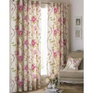 Double rideaux fleuri - Achat / Vente Double rideaux ...