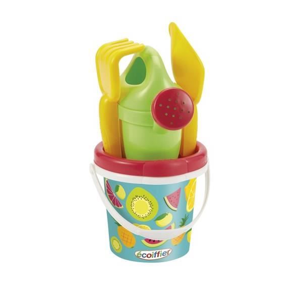ECOIFFIER SUMMER Seau Garni Décor Fruits 12 cm