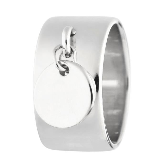 YSORA Bague Argent 925° et Jeton Femme