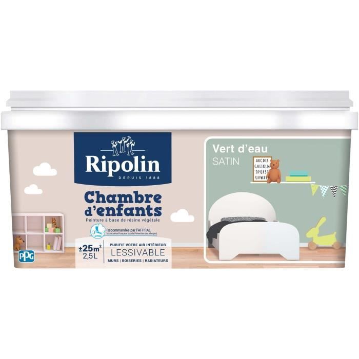 RIPOLIN Peinture murale spéciale chambre d'enfants - Vert ...