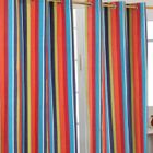 Paire de rideaux à oeillets - Rayures Multicolore 117 x 137 cm ... Paire de rideaux à oeillets - Rayures Multicolore 117 x 137 cm ...