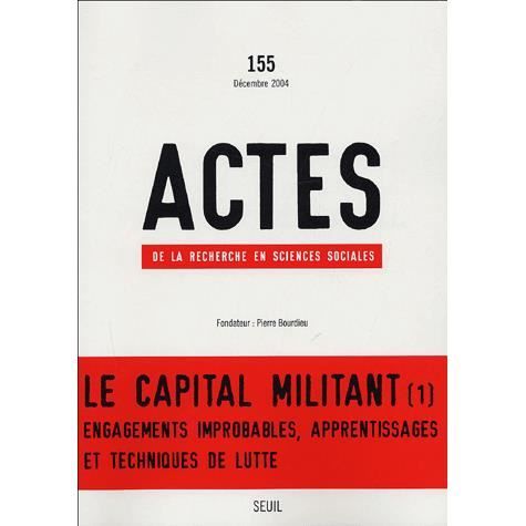 REVUE ACTES DE LA RECHERCHE T.155; le capital m  Achat / Vente