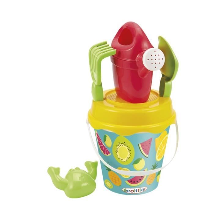 ECOIFFIER SUMMER Seau Garni Décor Fruits 17 cm