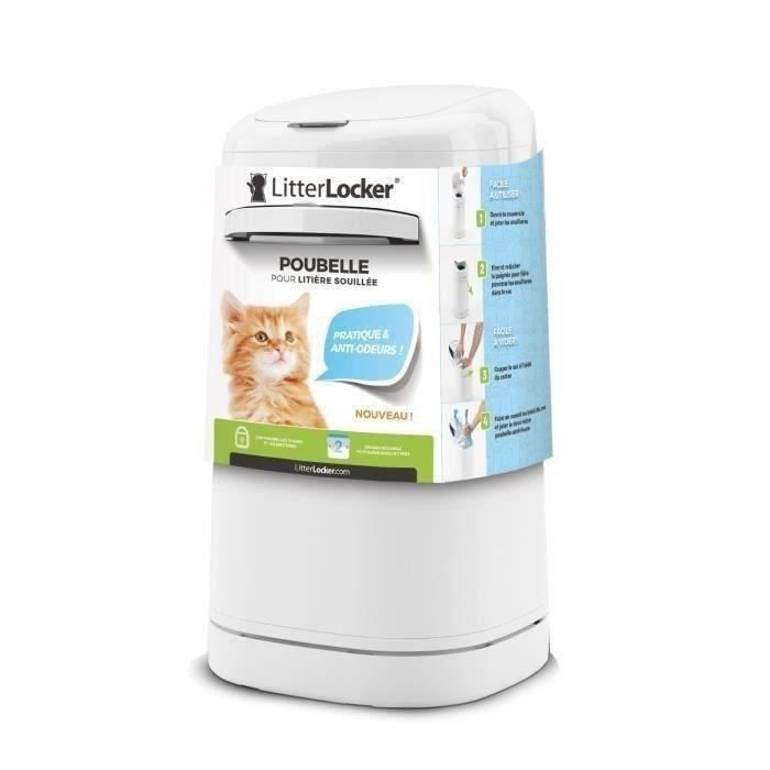 LITTER LOCKER Poubelle pour litière souillée - Pour chats