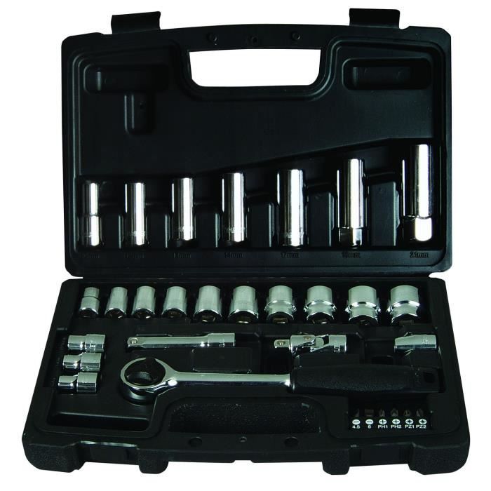 STANLEY Coffret 30 pièces douilles 3/8\