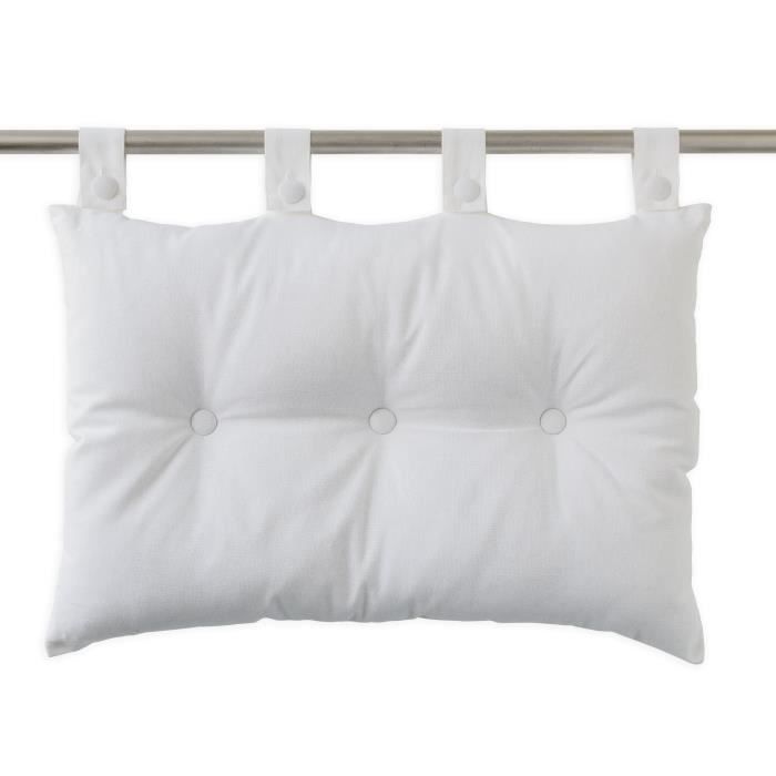 TODAY Coussin tête de lit 100% coton - 50 x 70 cm - Blanc chantilly