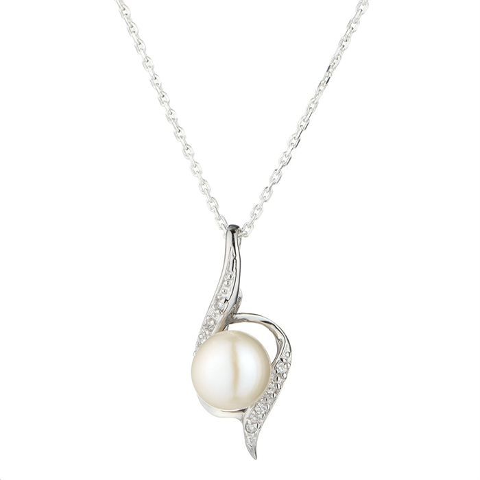 NACRE DE PERLE Chaîne et pendentif Femme