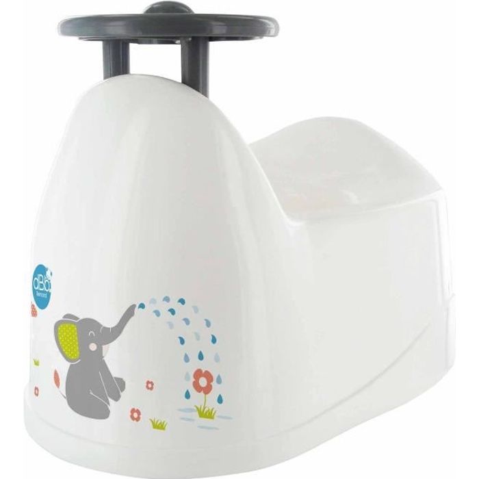 DBB REMOND Pot bébé - Décor éléphant avec volant - Bébé mixte - Blanc