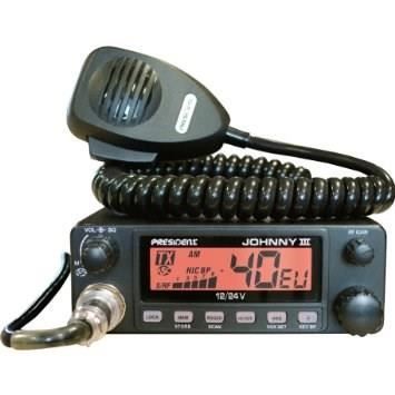 PRESIDENT Station de radio CB Johnny III ASC - 40 cannaux AM - Multinormes