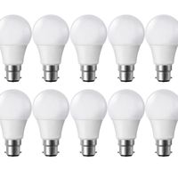 AMPOULE - LED Lot de 10 Ampoules LED B22 9W eq 60W 806lm Blanc c AMPOULE - LED Lot de 10 Ampoules LED B22 9W eq 60W 806lm Blanc c