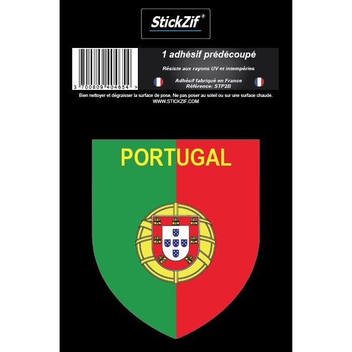 STICKZIF 1 Adhésif Blason Portugal STP2B