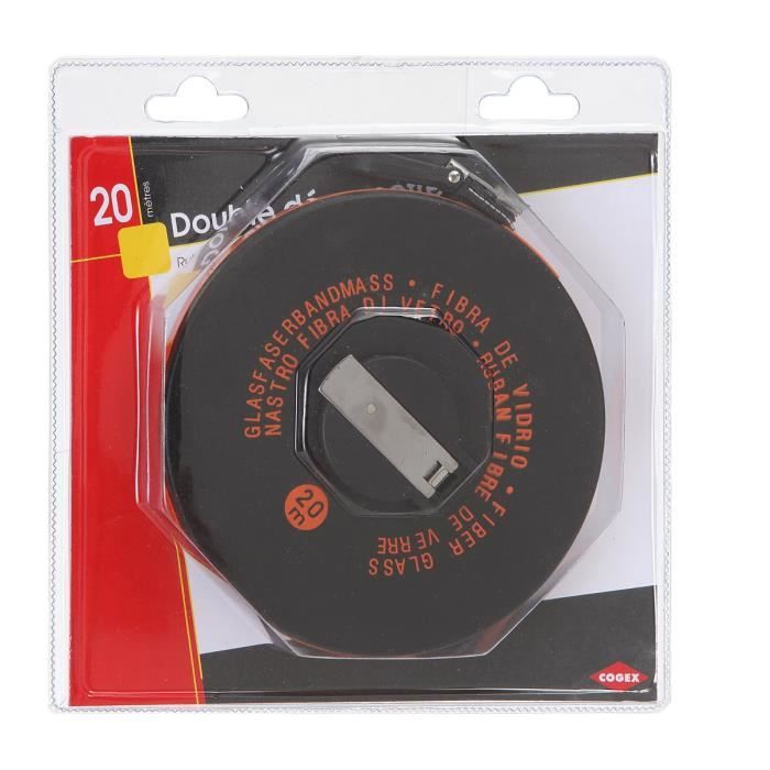 COGEX Décamètre double ruban 20m x 13mm