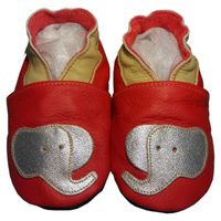 CHAUSSON - PANTOUFLE "Elefun Rouge" de BBKDOM- Chaussons bébé et enfant CHAUSSON - PANTOUFLE "Elefun Rouge" de BBKDOM- Chaussons bébé et enfant