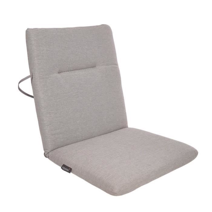 EZPELETA Coussin de chaise maxi Green - 87 x 44 cm - Gris clair