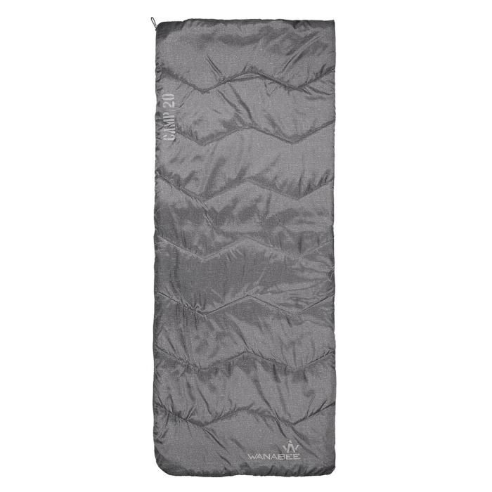 WANABEE Sac de Couchage Camp 20 - Mixte - Gris